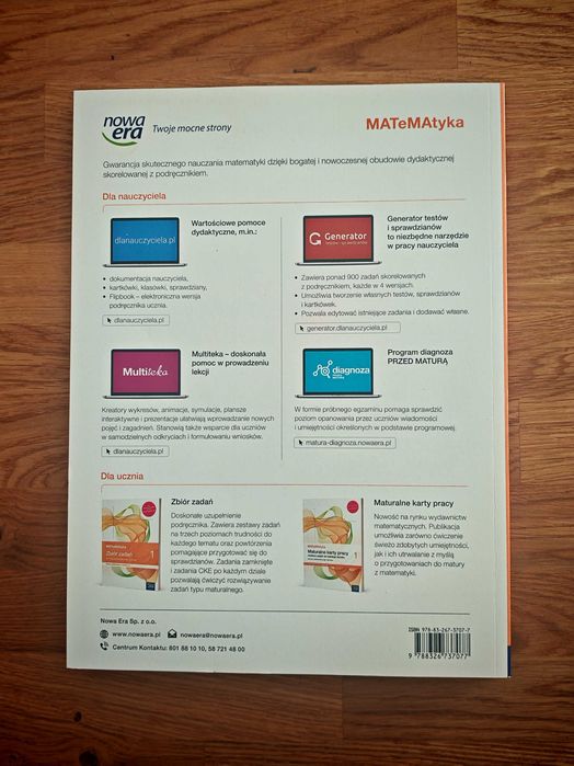 MATEMATYKA 1 - podręcznik nauczyciela NOWA ERA