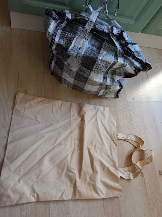 Torby zakupowe z PRL stare - 2 sztuki