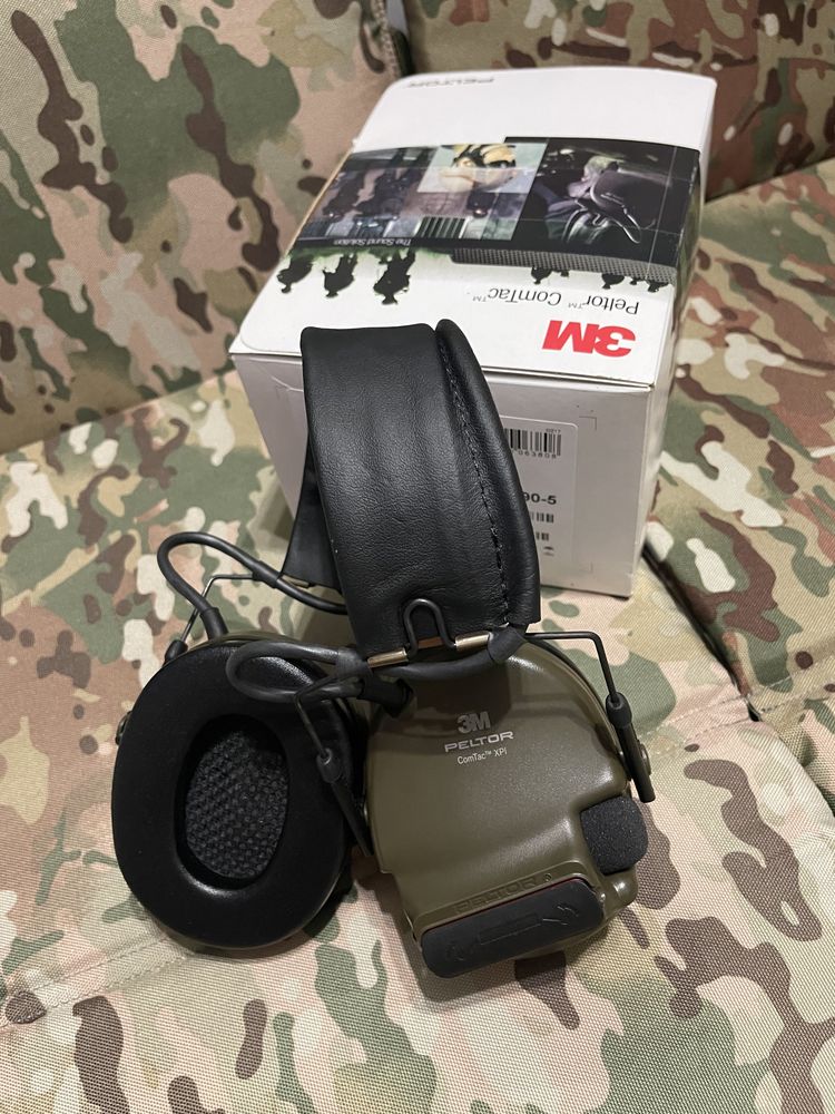 ТОП‼️Військові Активні навушники 3М PELTOR™ ComTac™ XPI Green.