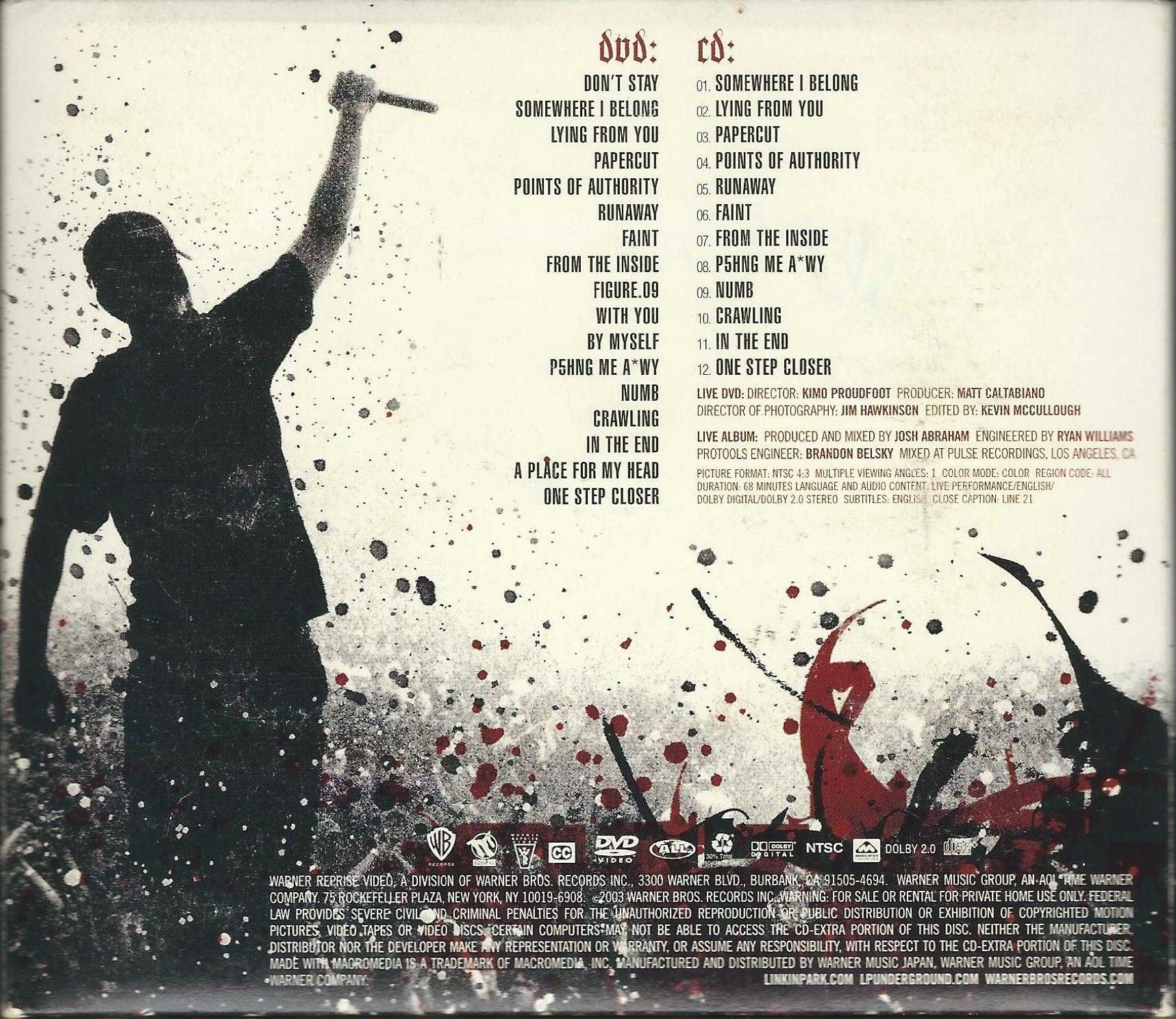 CD+DVD Linkin Park - Live In Texas (2003 Japan) (Digipack)