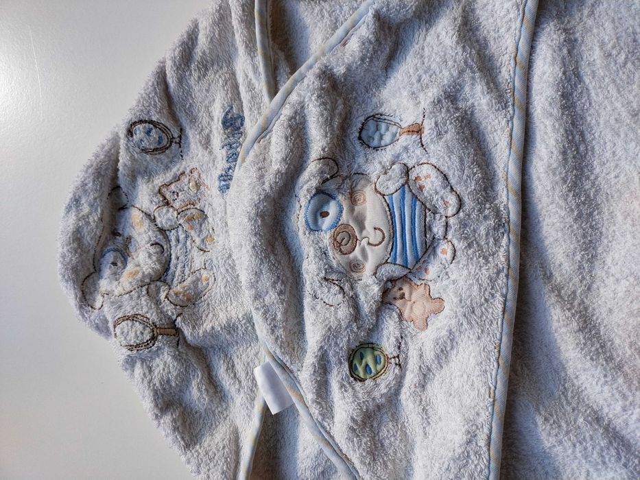 Ręczniki niemowlęce z kapturem 2 sztuki