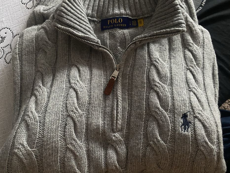 Светр Ralph Lauren 1/3 zip ОРИГІНАЛ крупноі вʼязки