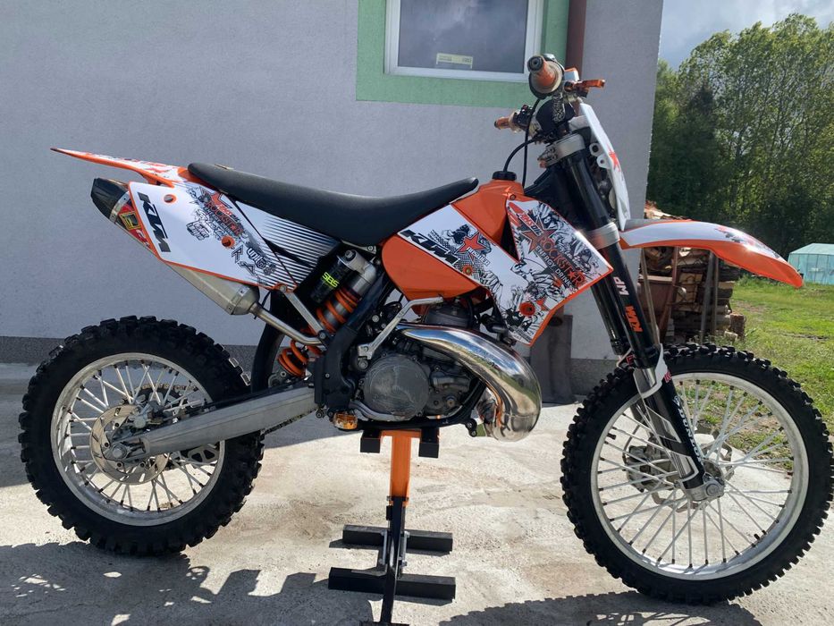 KTM EXC 300 2T 2006r gaznik. Wydech FMF.