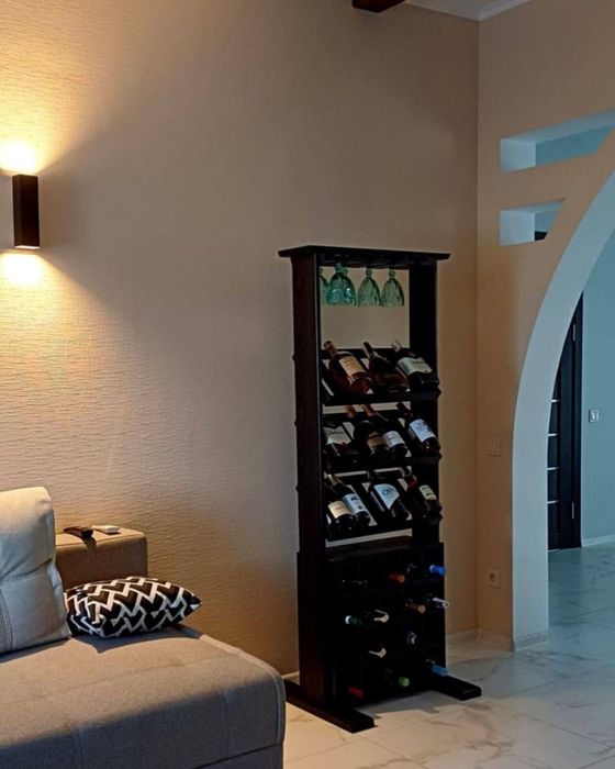 Винна стійка з натурального дерева/ барна шафа ручної роботи