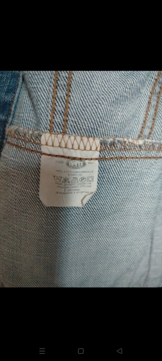 Kurtka jeansowa damska rozmiar S/M obcisła niebieska ivett jeans