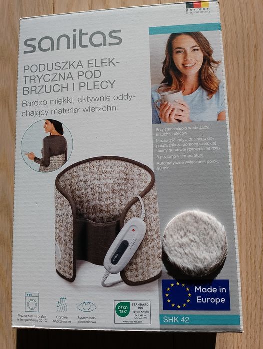 Poduszka elektryczna pod brzuch i plecy, Sanitas