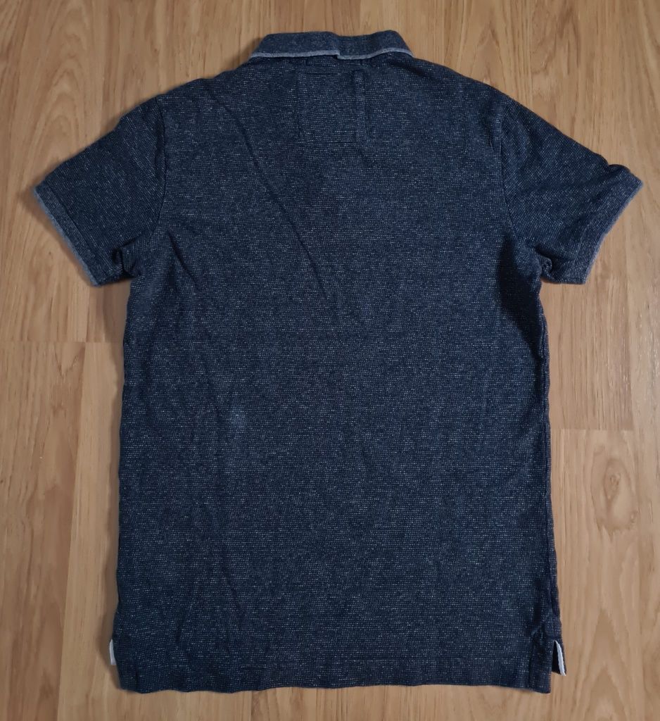 SuperDry męska koszulka polo jersey S granatowa