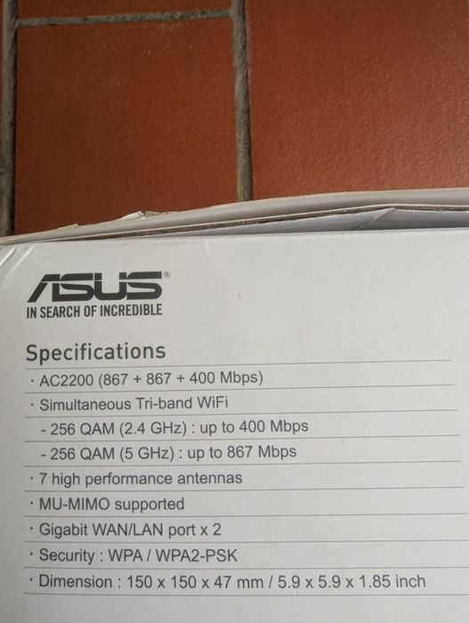 Dois Rotedores Mesh Wi-Fi Asus Lyra