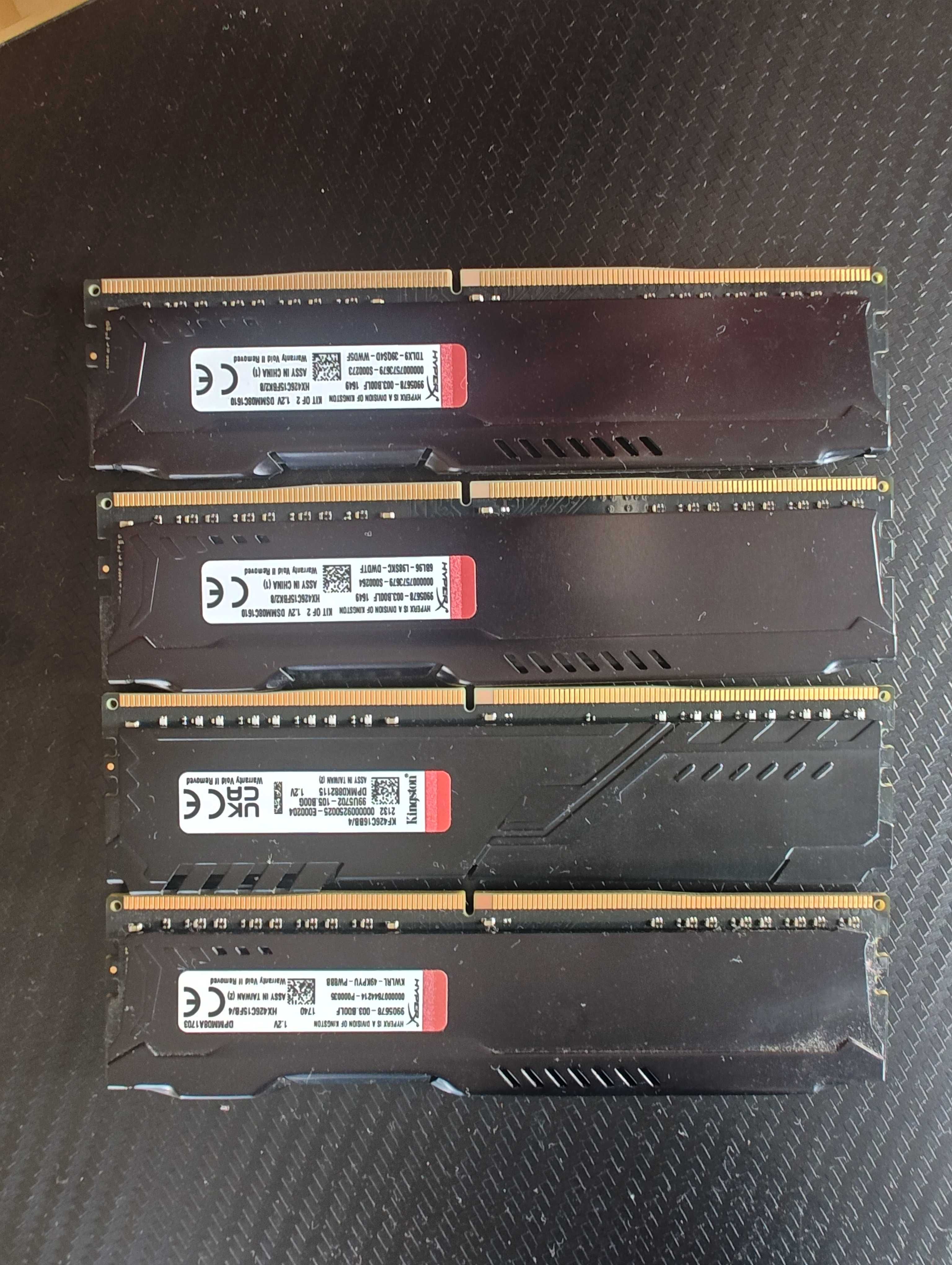 HyperX Black Fury DDR4 16 GB Kit RAM Memory, 4 x 4 GB, 2666Mhz, DDR4