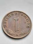 Niemcy III Rzesza 1 fenig 1939 A - real foto - okołomennicza