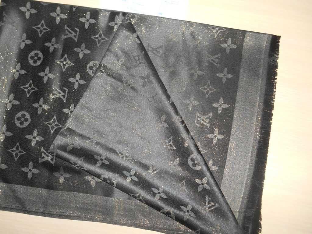 Louis Vuitton, Szal Szalik apaszka damski kasmir, Francja 44-23