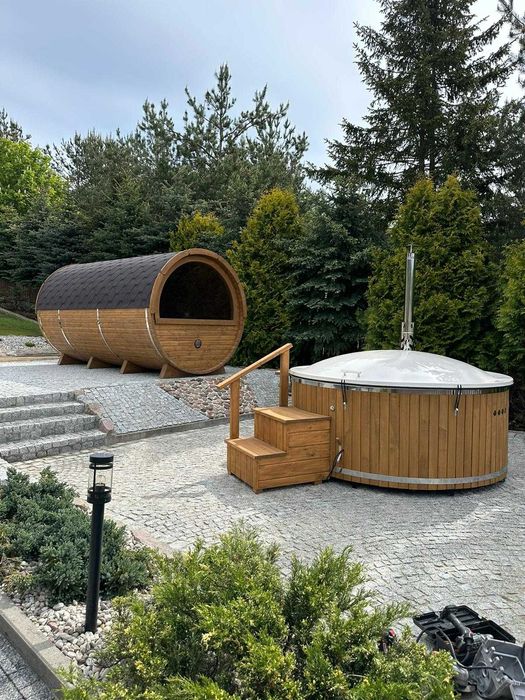 Sauna Ogrodowa 300 cm Spa Balia Jacuzzi Spa Basen Led