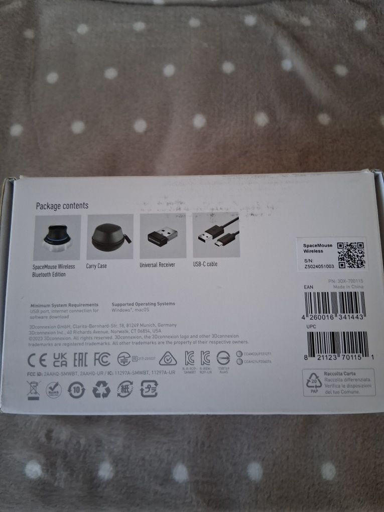 3D connection Space Mouse wireless