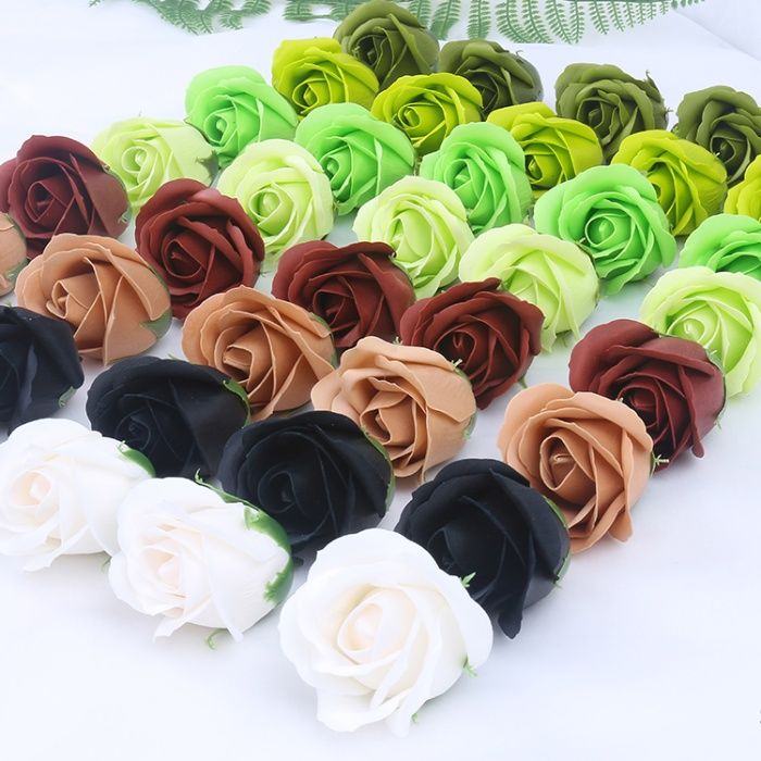 Мильні троянди оптом, квіти з мила для флористів, мыльные розы оптом