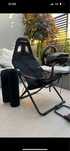 Fotel playseat, kierownica logitech, symulator, zestaw do simracingu