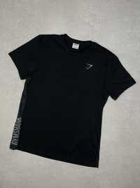 Мужская черная спортивная футболка GymShark оригинал