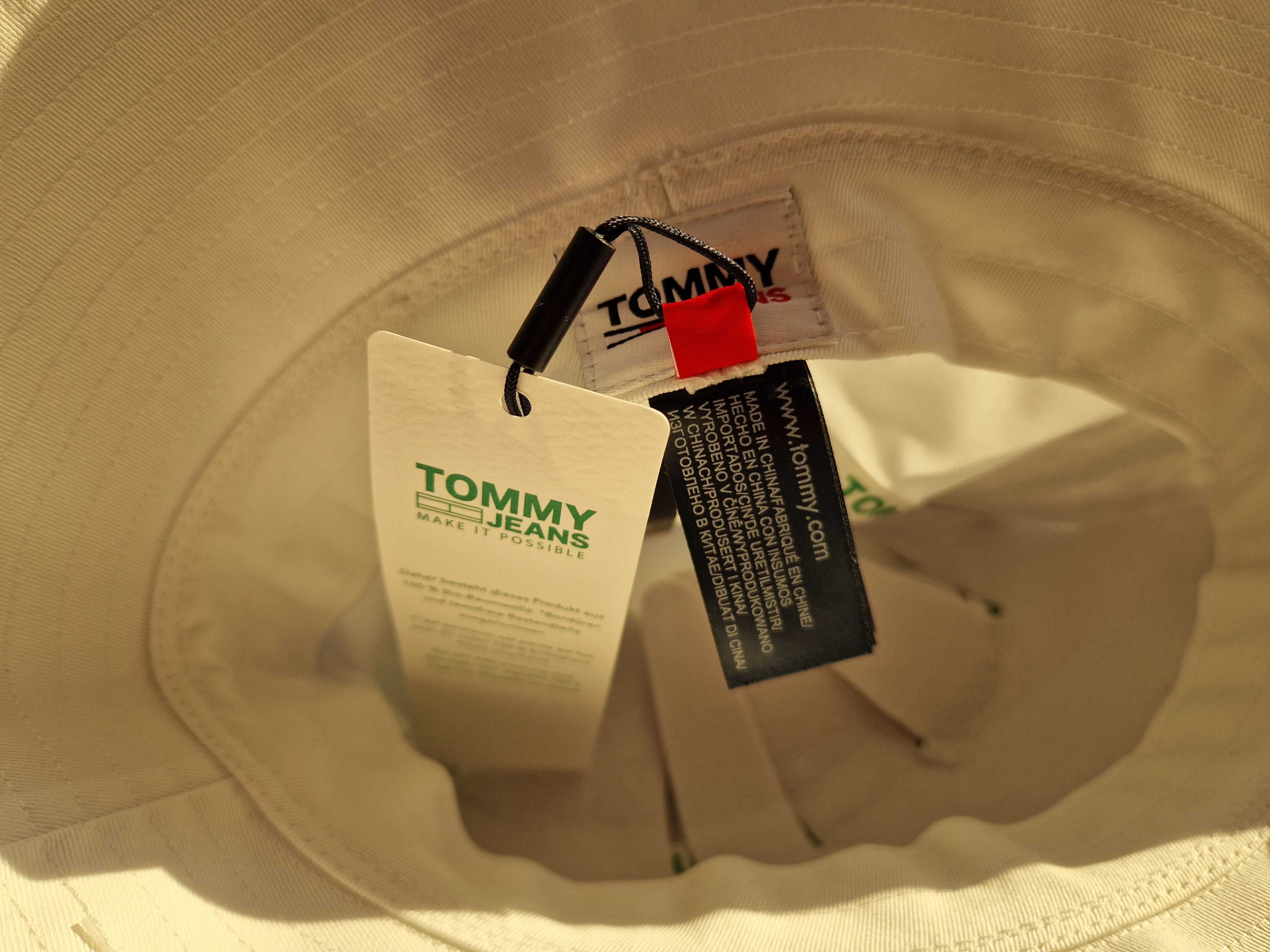 Nowy biały kapelusz bucket Tommy Hilfiger