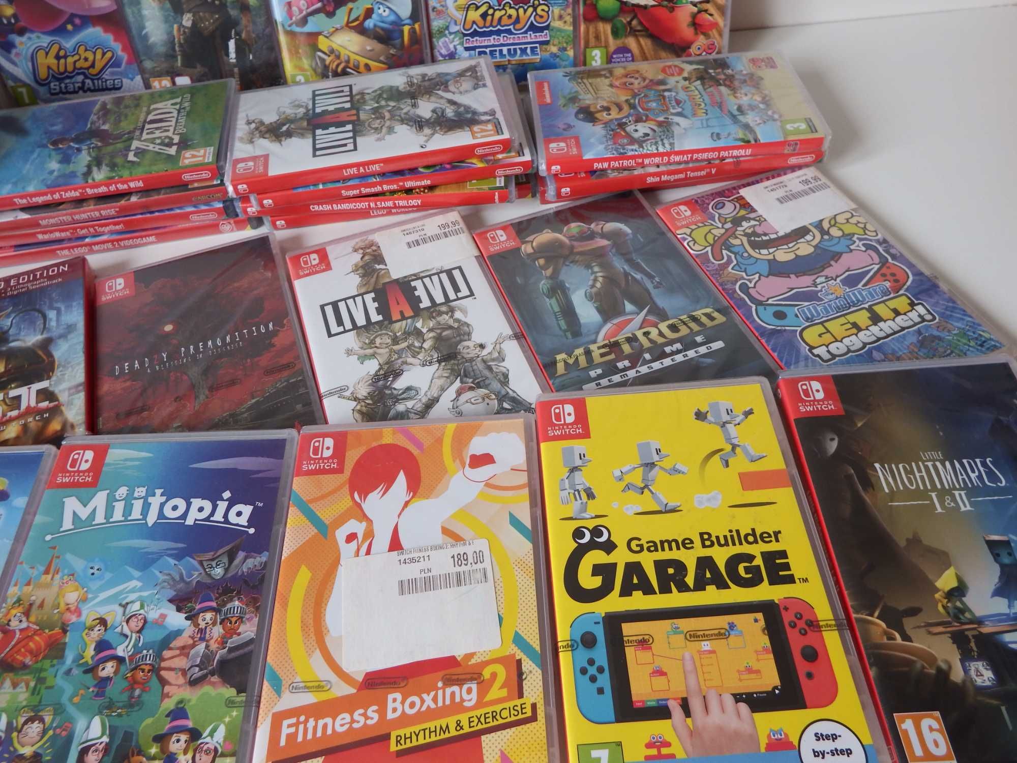GRY Nintendo SWITCH Zelda Wario Kirby Smash Bros Biomutant INNE GRY