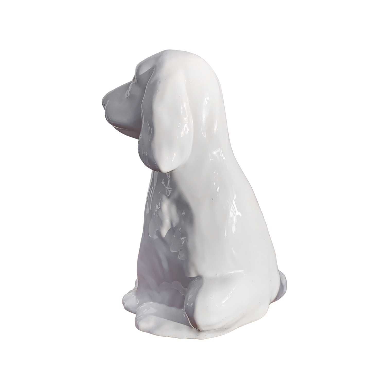 Ceramiczna figurka psa vintage retro prl