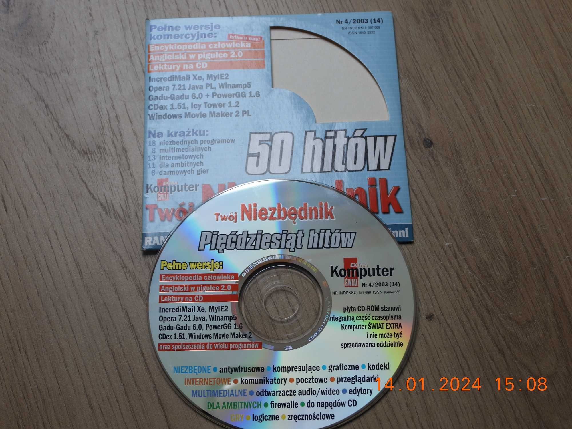 Komputer Świat -Twój Niezbędnik nr 4/2003   CD