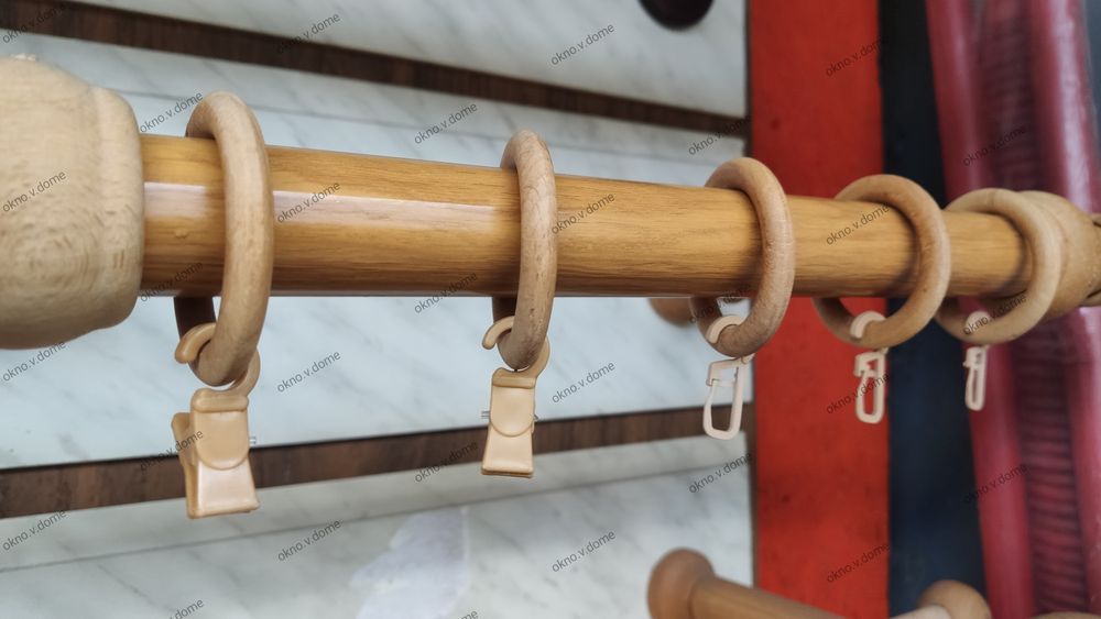 Кольца деревянные, фурнитура для карнизов
