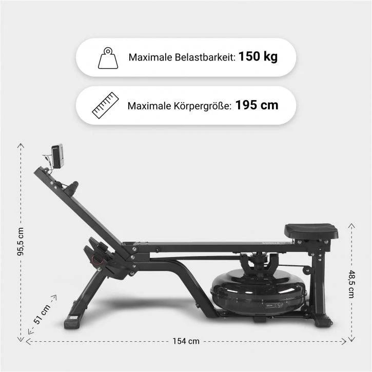Wioślarz wodny Gorilla Sports czarny
