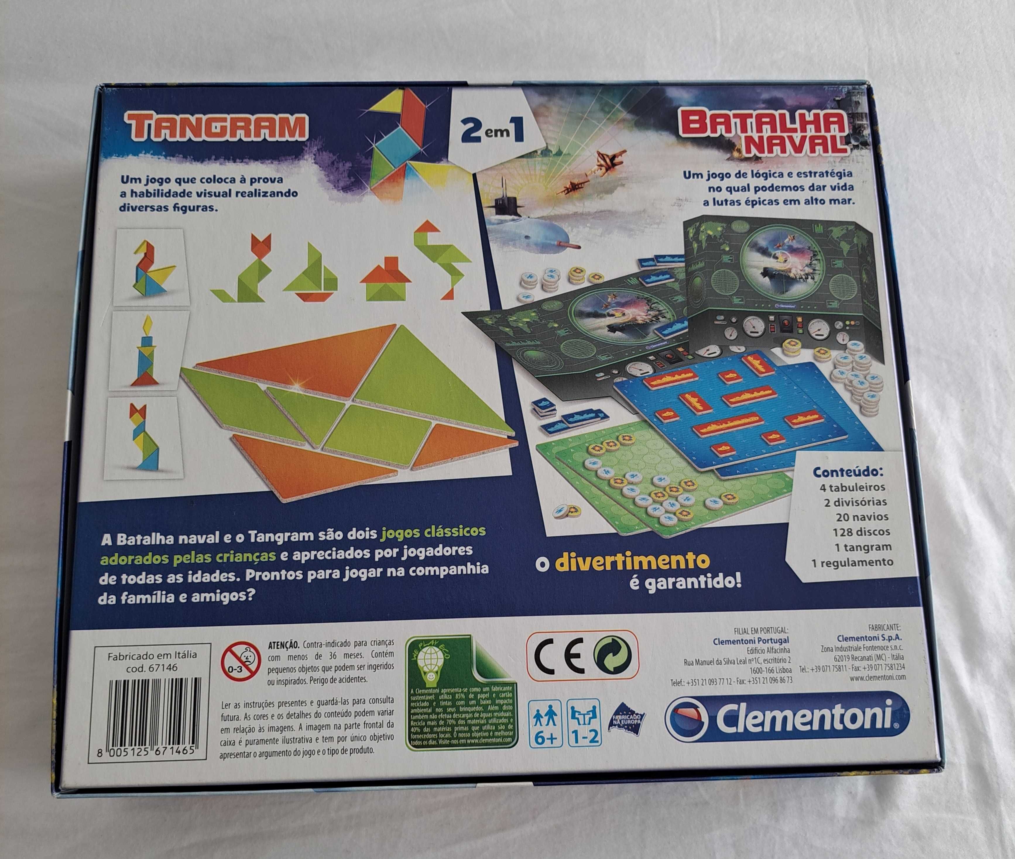 Batalha Naval + Tangram - Clementoni