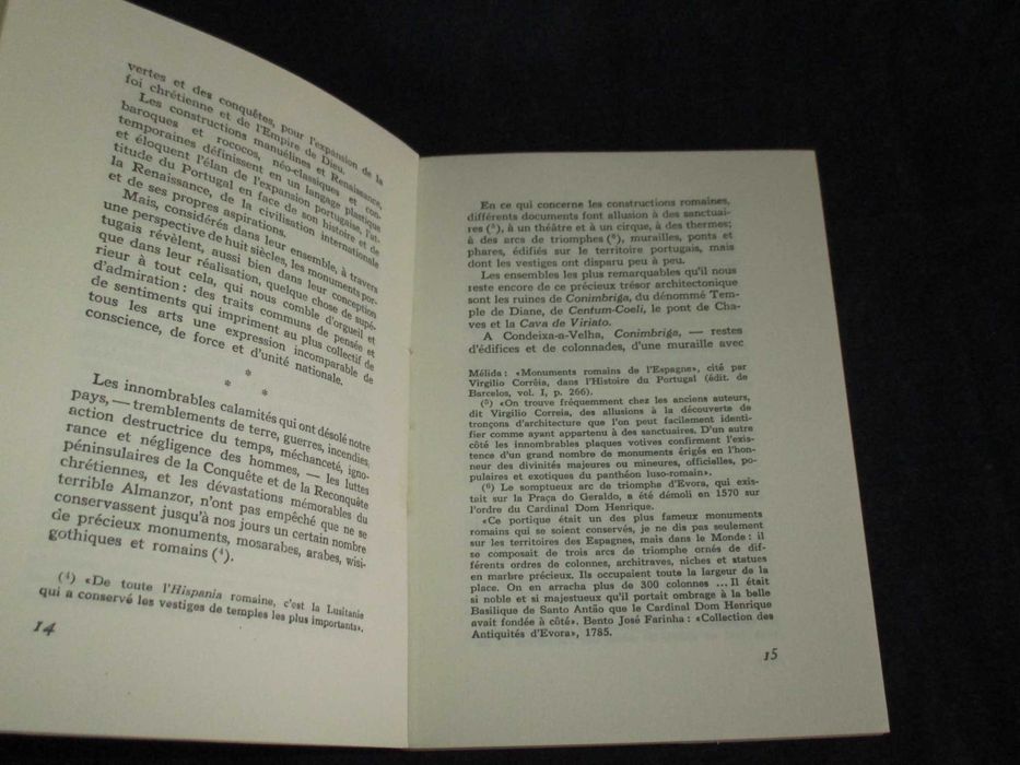 Livro Monuments du Portugal Luís Reis Santos
