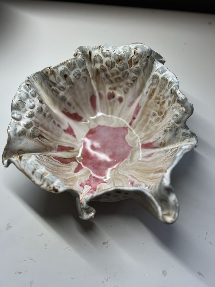 Ceramiczna miska ozdobna rękodzieło