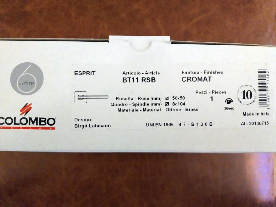 Ручка дверна Colombo ESPRIT-6 BT-11 комплект-Італія.