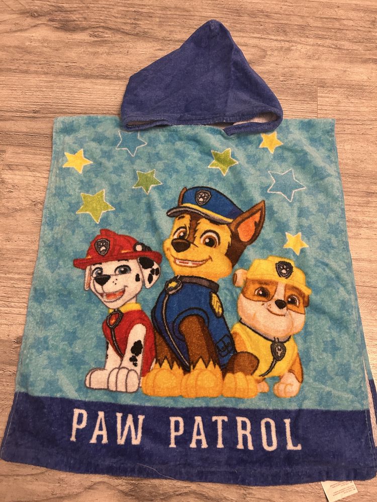 Ręcznik kąpielowy ponczo Psi Patrol 50x115 cm