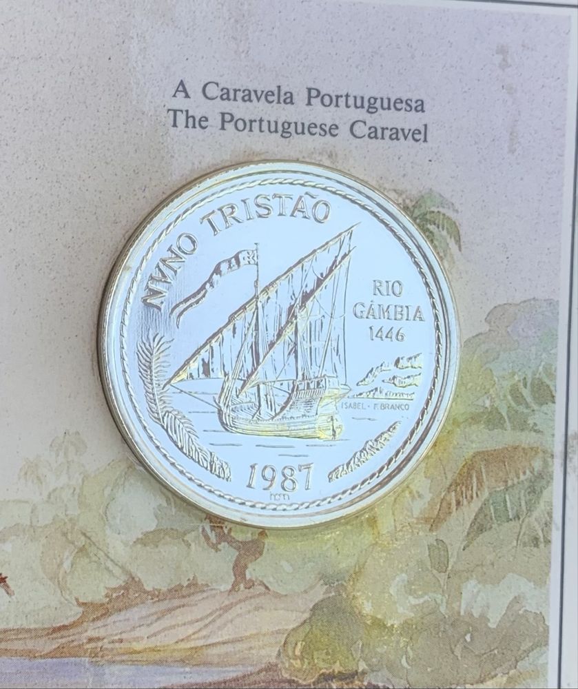 Moeda Prata 925, 100 Esc Nuno Tristão