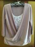 Sweter damski pudrowy roz