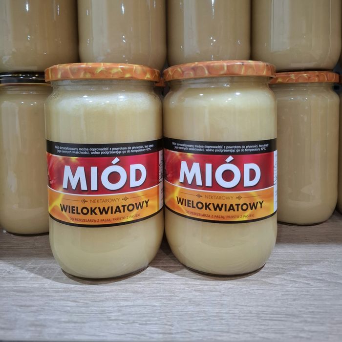 ** 2 Słoiki Miód wielokwiatowy– naturalny z własnej pasieki !**