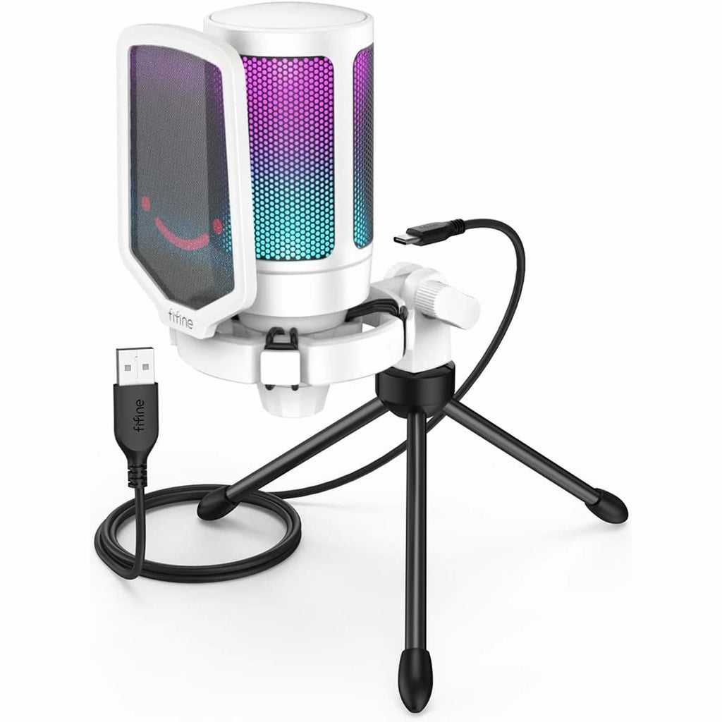 Микрофон Fifine AmpliGame A6V Black/White Новые!