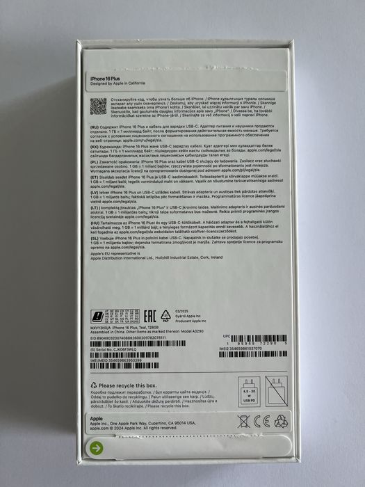 Iphone 16 Plus 128GB - gwarancja 04.2026