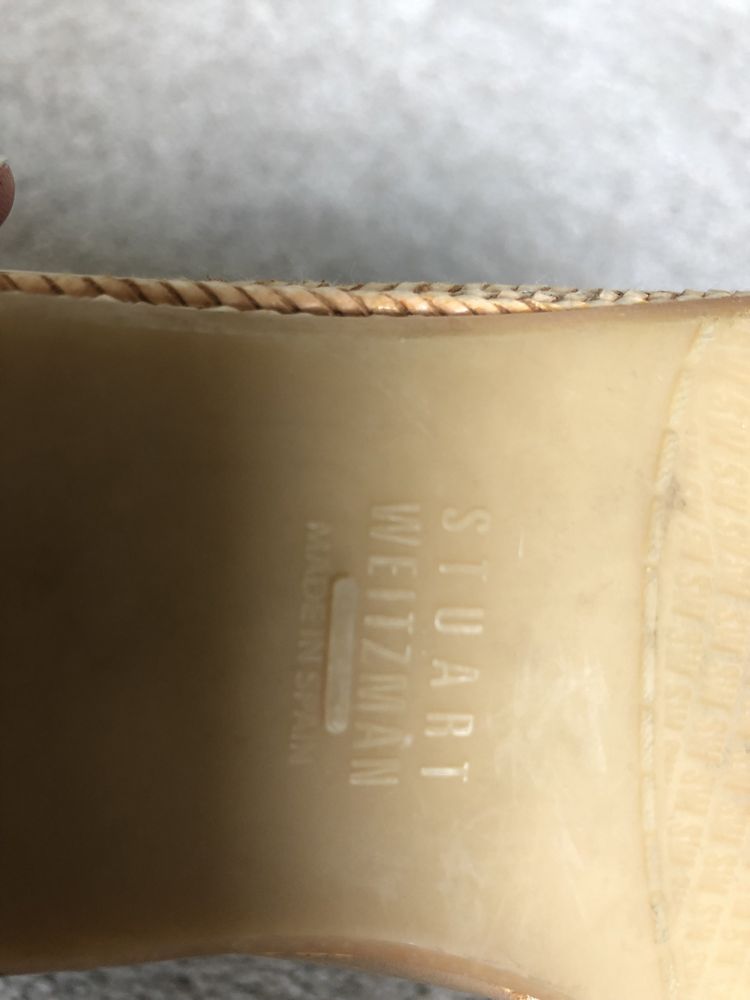 Nałożone raz espadryle mokasyny Stuart Weitzman