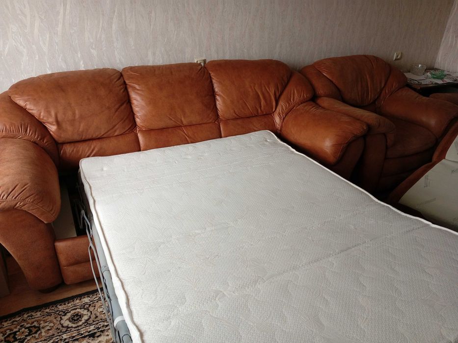 Диван раскладной (французская раскладушка) и 2 кресла