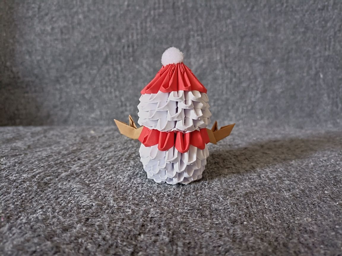 Bałwanek Origami Modułowe 3D