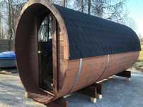 Sauna Ogrodowa 3,8 m x 2,2 m Cały komplet Piec Szatnia Raty Leasing