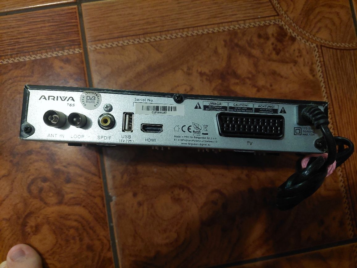 Ferguson ariva t65 dekoder DVB-T mpeg4
