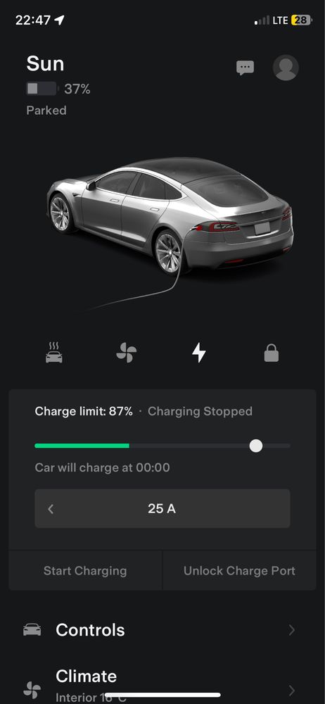 Tesla Model  S75D 2016 Battery 95%