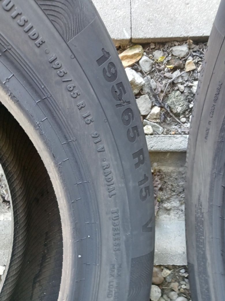 2x Opony Używane Letnie 195/65R15 Continental