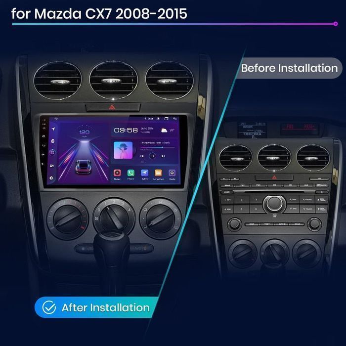 Radio nawigacja Mazda CX-7 2008 - 2015 Android Carplay CX7 6GB 128GB