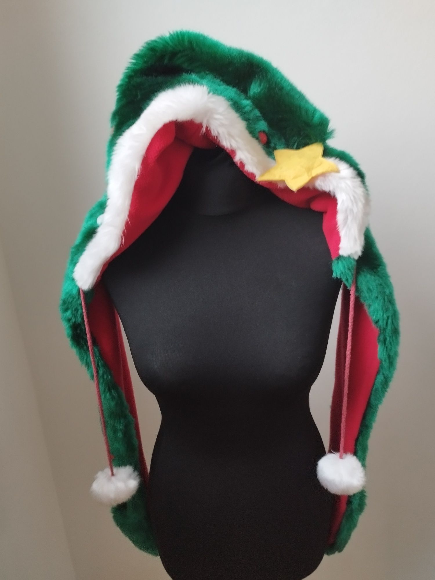 Czapka szalik rękawiczki choinka unisex bal przebierańców karnawał