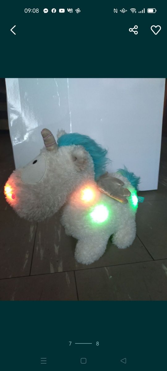 Prezent maskotka Głośnik bluetooth Nici 2 Rainbow Jednoro