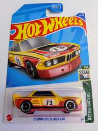 Hot Wheels BMW 3.0 CSL Race Car Long Card.