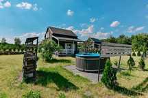 Wakacje Dom z jacuzzi, sauna, jezioro klimatyzacja las kominek quad
