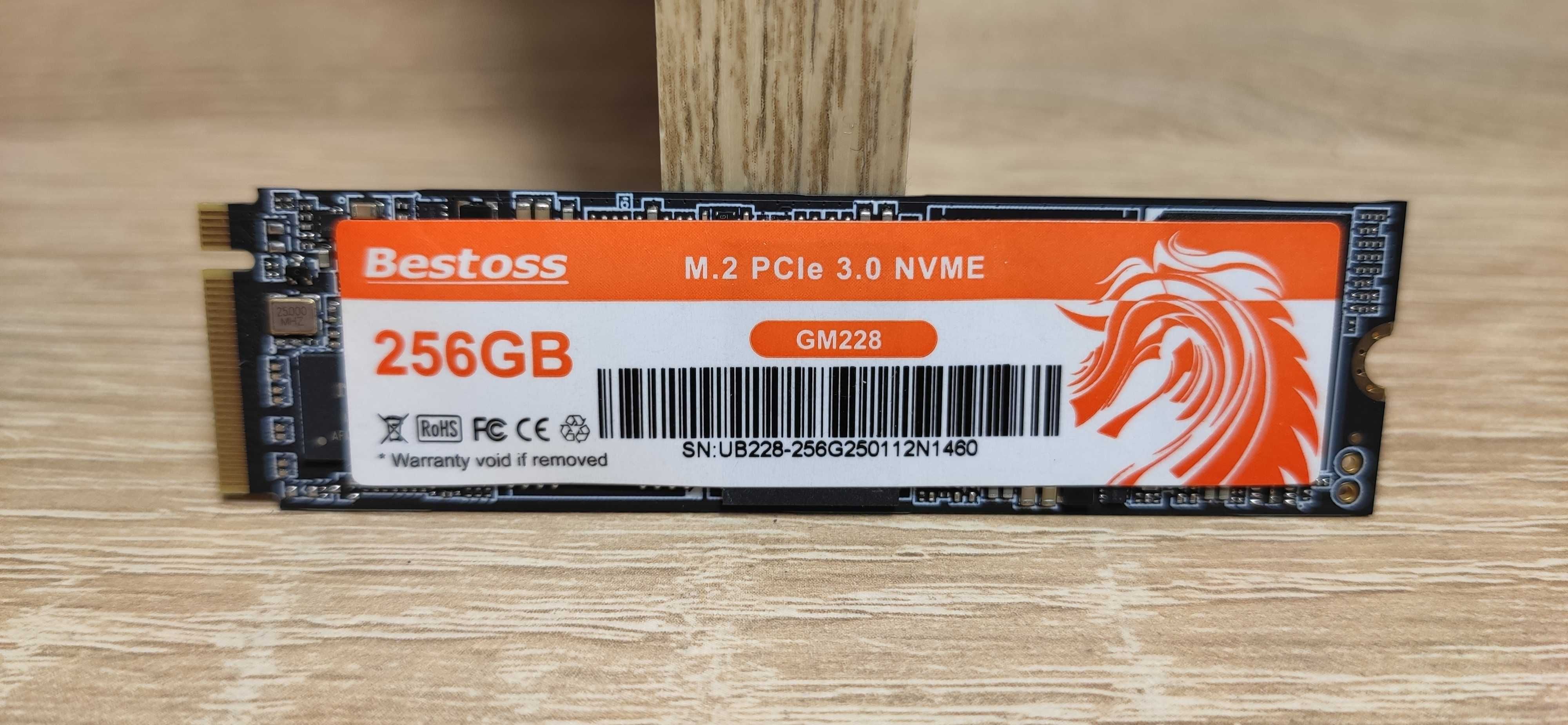 1шт. nvme ssd 256gb робочі 3500мб/с