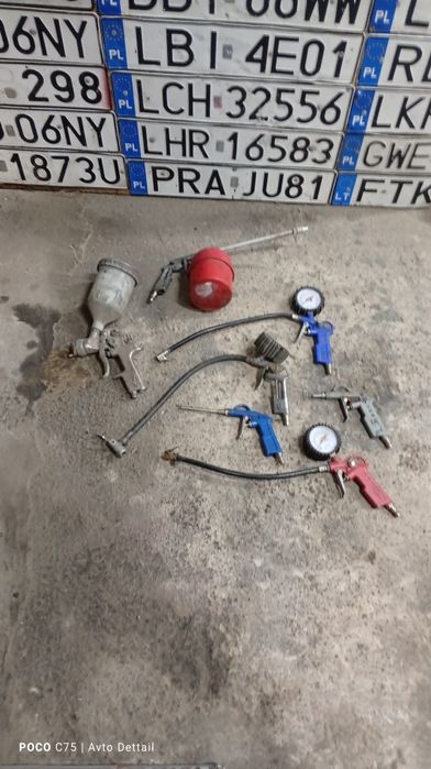 Краскопульт ,пискоструй ,обдувочний пистолет ,підкачки шин Комплект